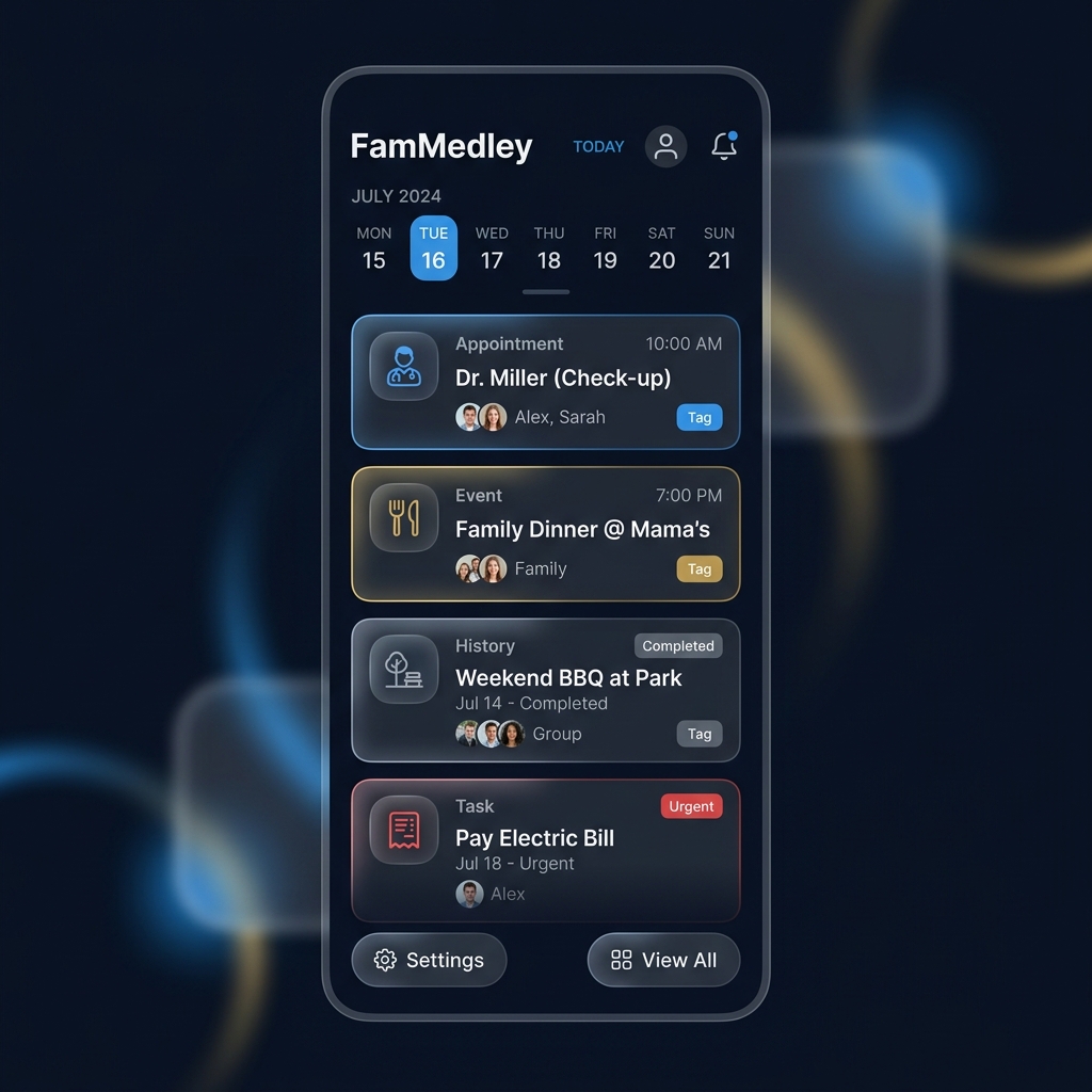 FamMedley Calendar Mockup